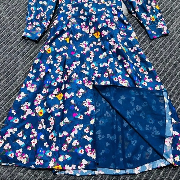 $695 TANYA TAYLOR
Thelma Blue Floral Silk Dress Sz 8 NWT - Picture 7 of 11
